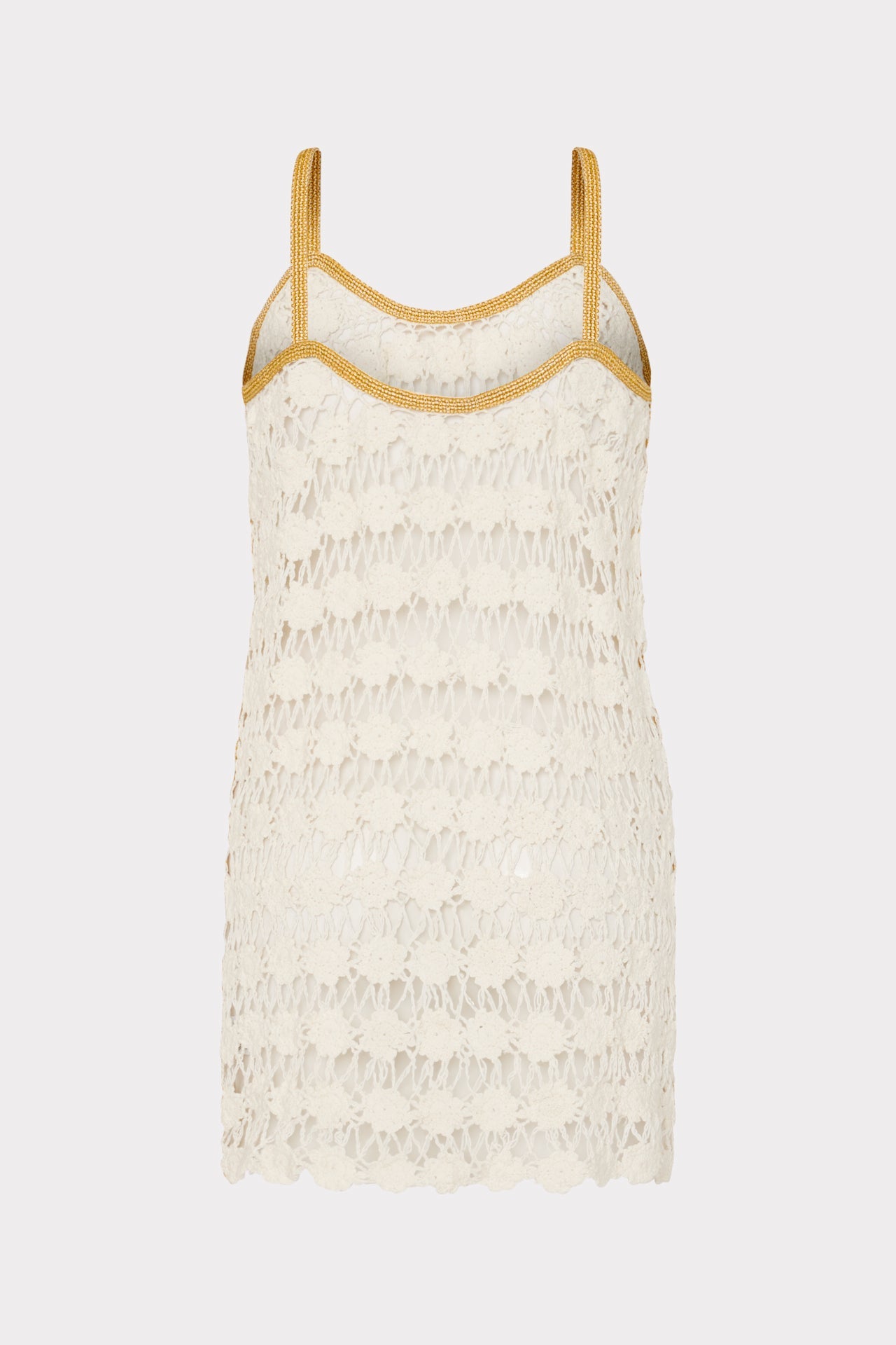 Floral Crochet Cami Mini Dress Ecru | Milly Women