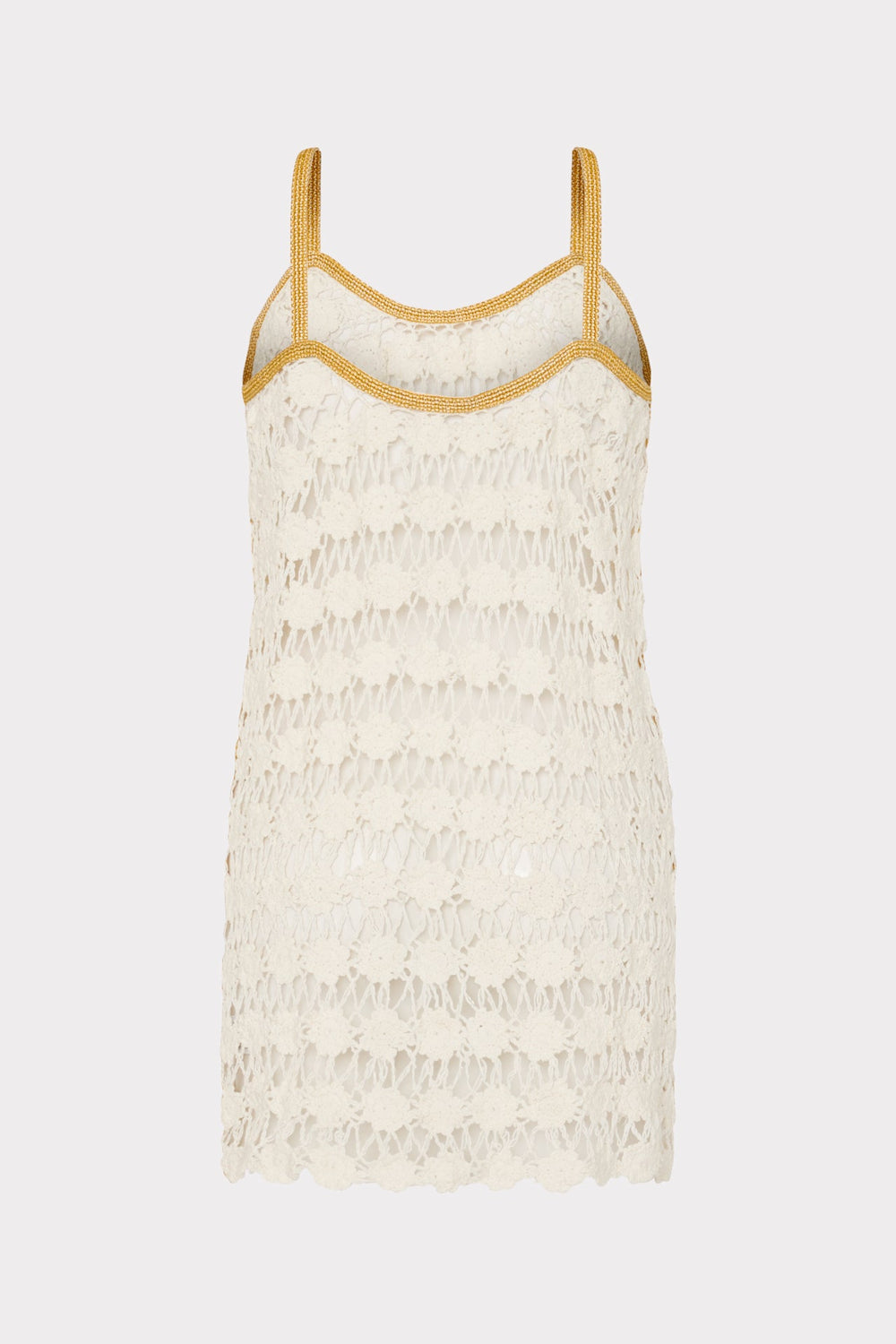 Floral Crochet Cami Mini Dress Ecru | Milly Women