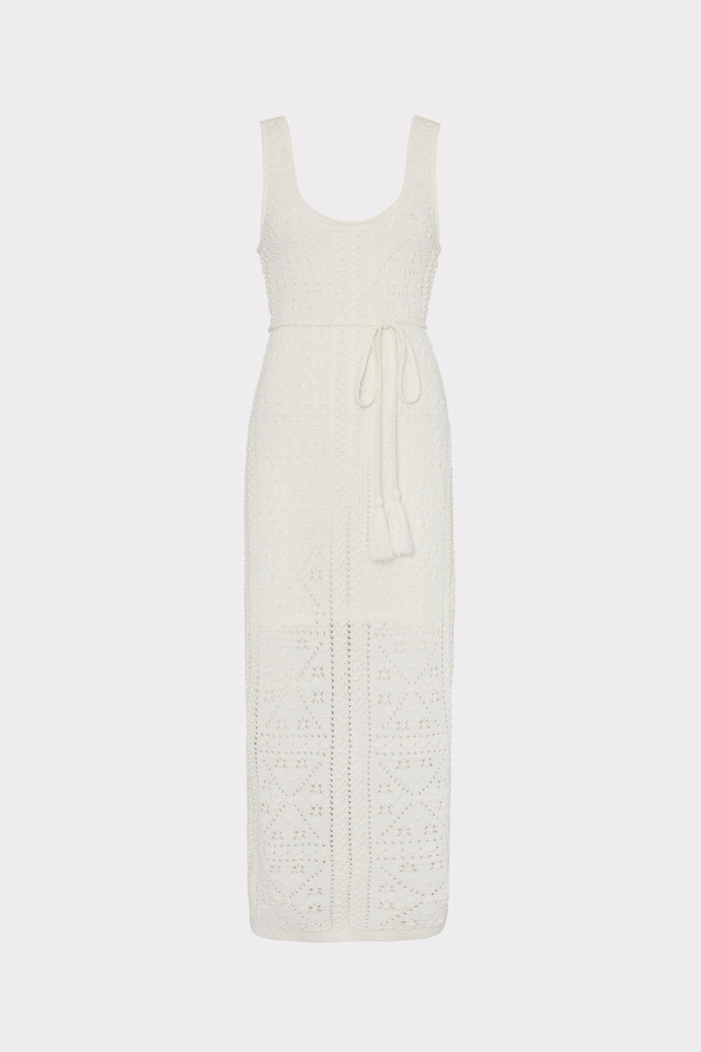 Bubble Pointelle Knit Midi Dress Ecru | Milly Women