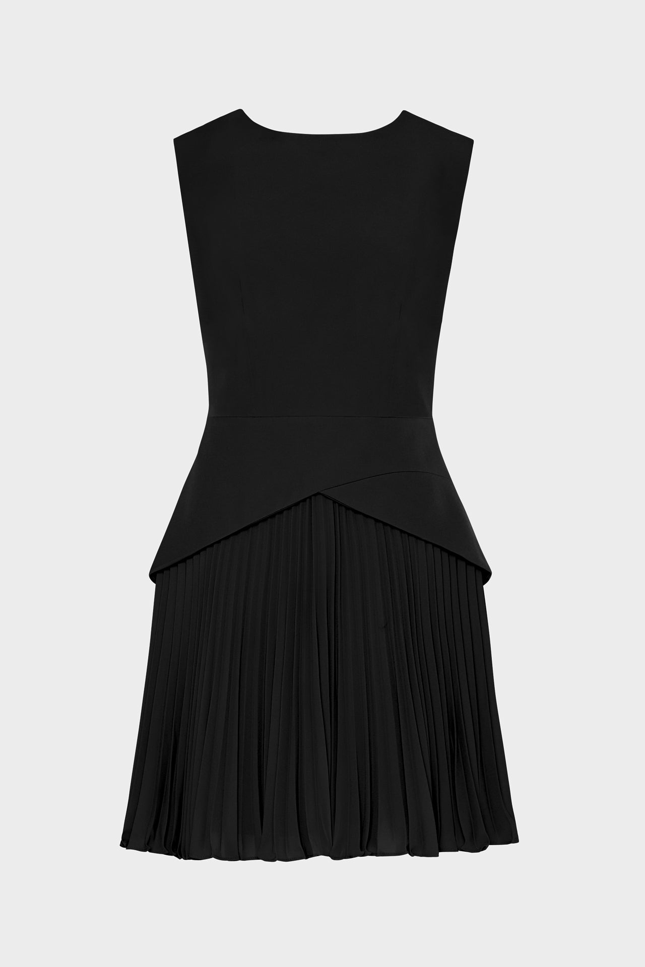Haddy Pleated Mini Dress Black | Milly Women