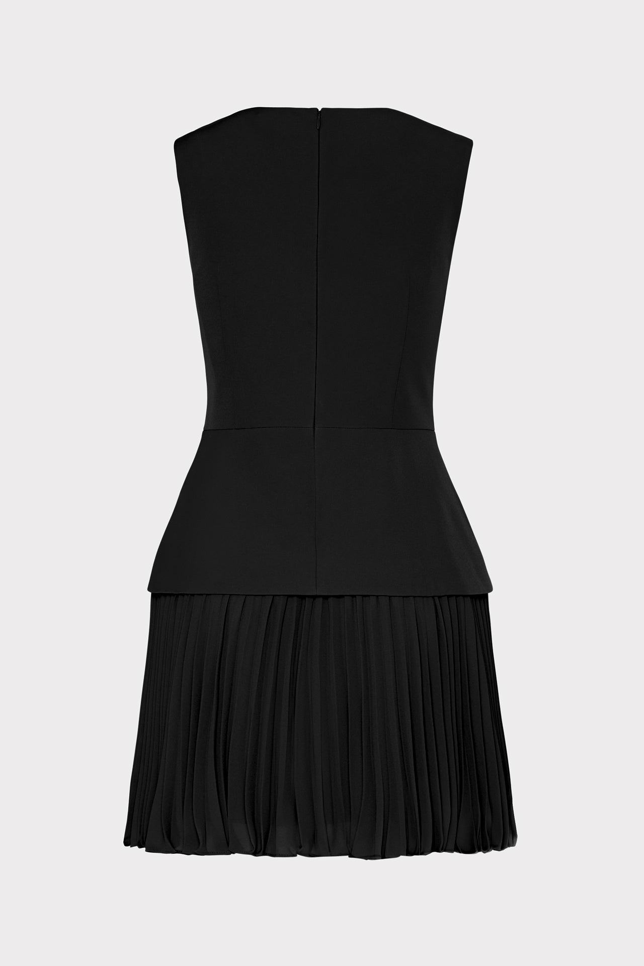 Haddy Pleated Mini Dress Black | Milly Women