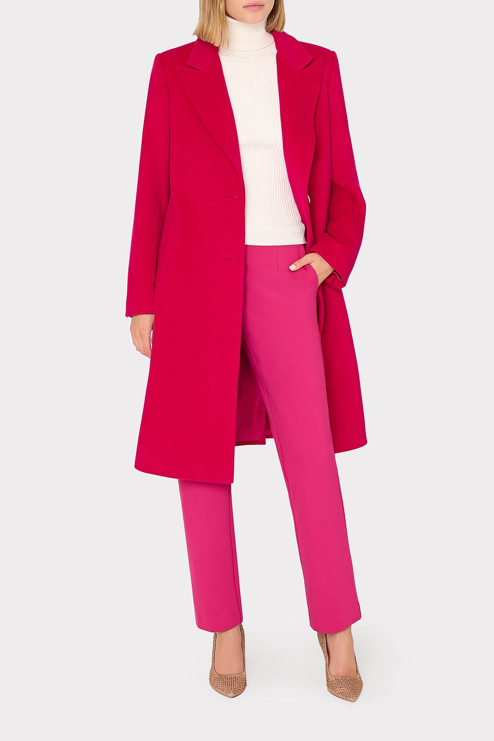 Nicole Ponte Pants Pink | Milly Women