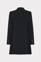 Noora Pleated Blazer Dress Black | Milly Women