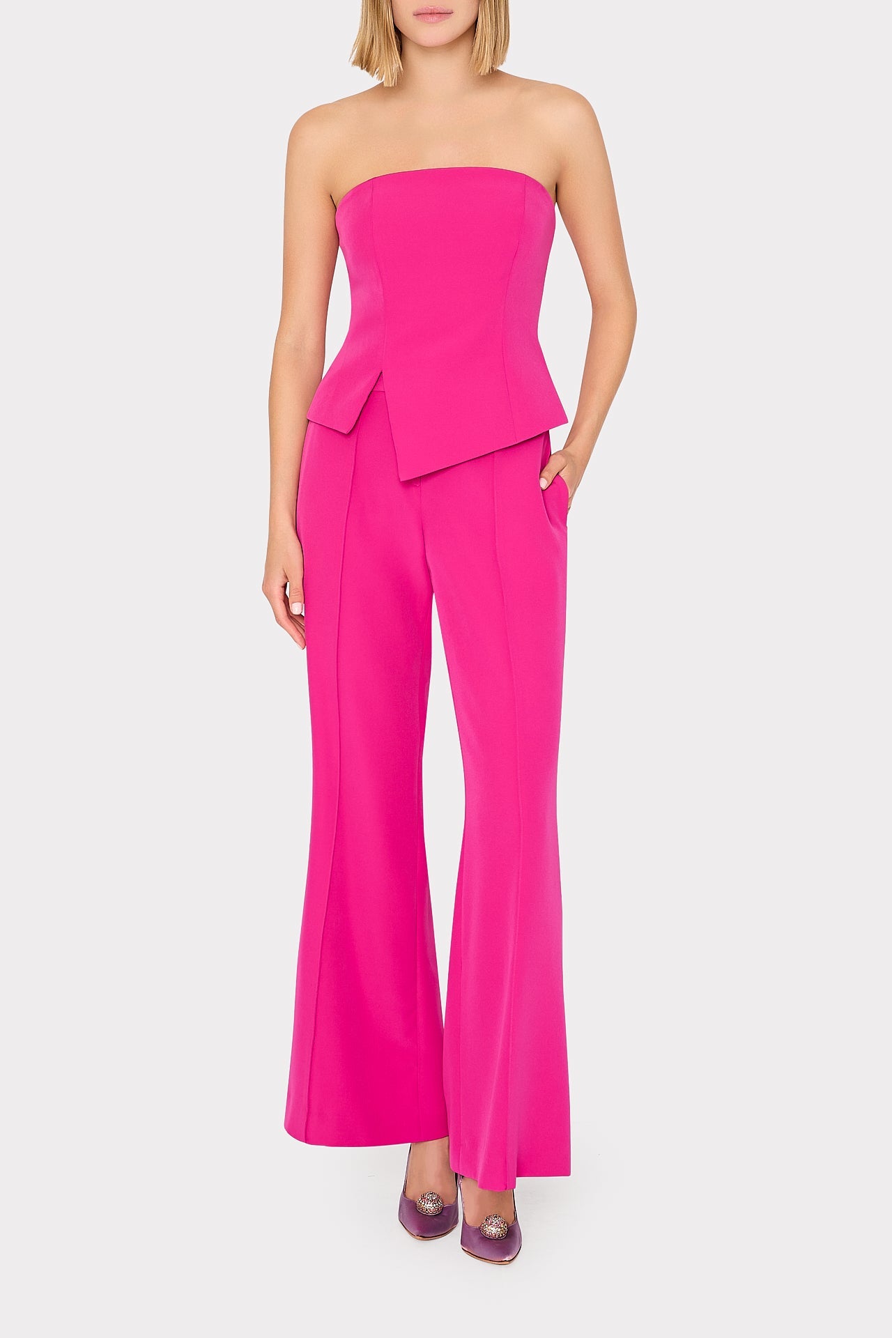 Nash Cady Pants Fuchsia | Milly Women