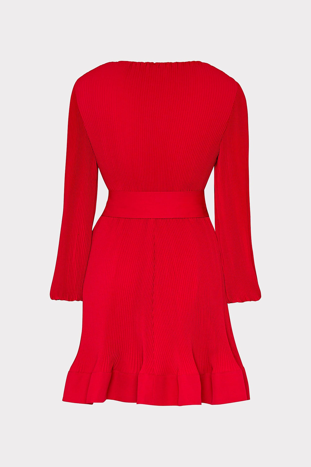 Liv Pleated Dress Really Red | Milly Women