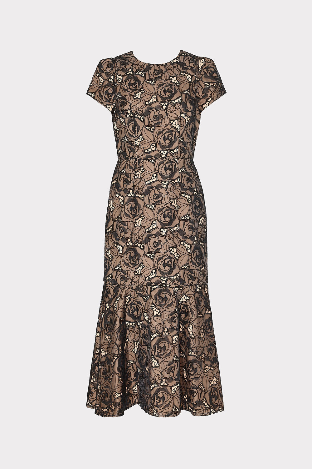 Tahlia Rose Mesh Embroidered Dress Black | Milly Women