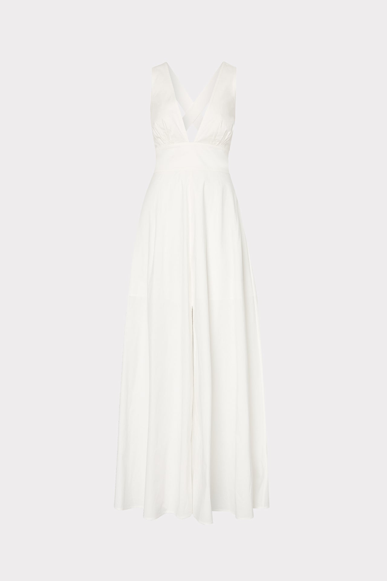 Catarina Poplin Maxi Dress White | Milly Women