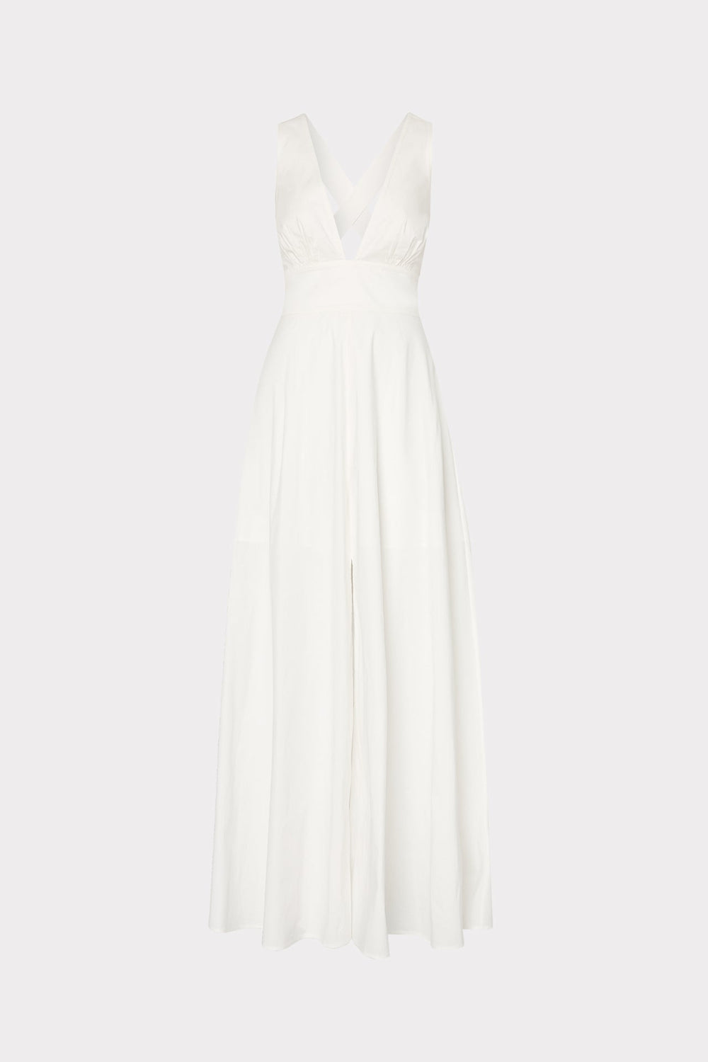 Catarina Poplin Maxi Dress White | Milly Women