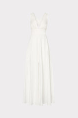 Catarina Poplin Maxi Dress White | Milly Women