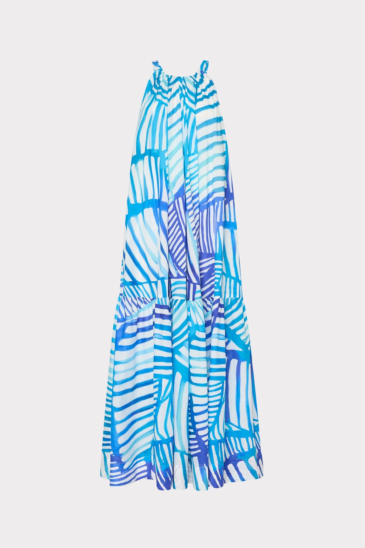 Abstract Blue Tropics Maxi Cover-Up Dress Blue Multi | Milly Women