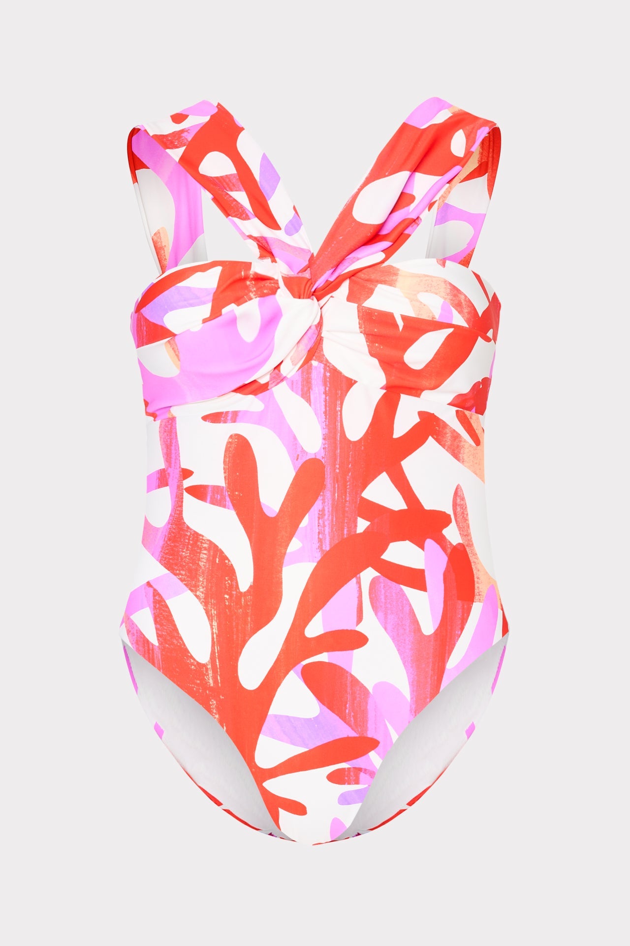 Betsy Italian Under The Sea Bandeau One Piece Pink Multi | Milly Women