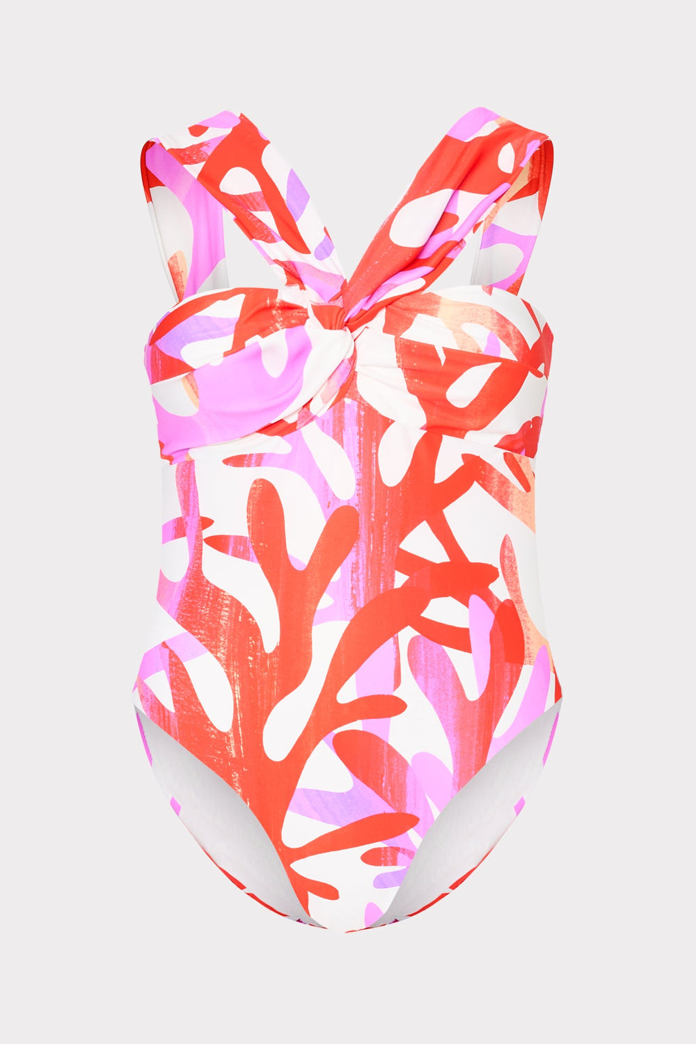 Betsy Italian Under The Sea Bandeau One Piece Pink Multi | Milly Women
