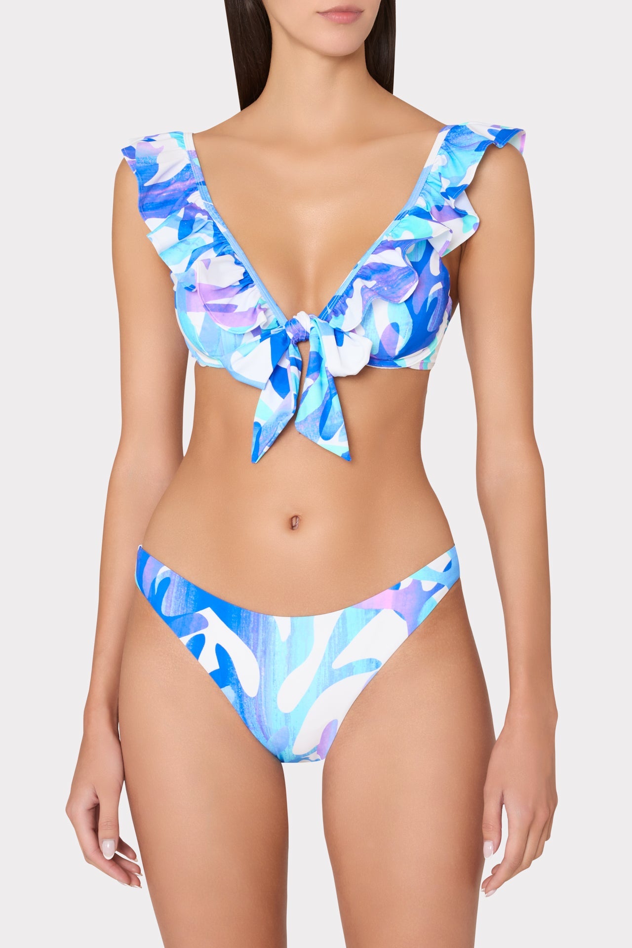 Margot Italian Under The Sea Bikini Bottom Blue Multi | Milly Women