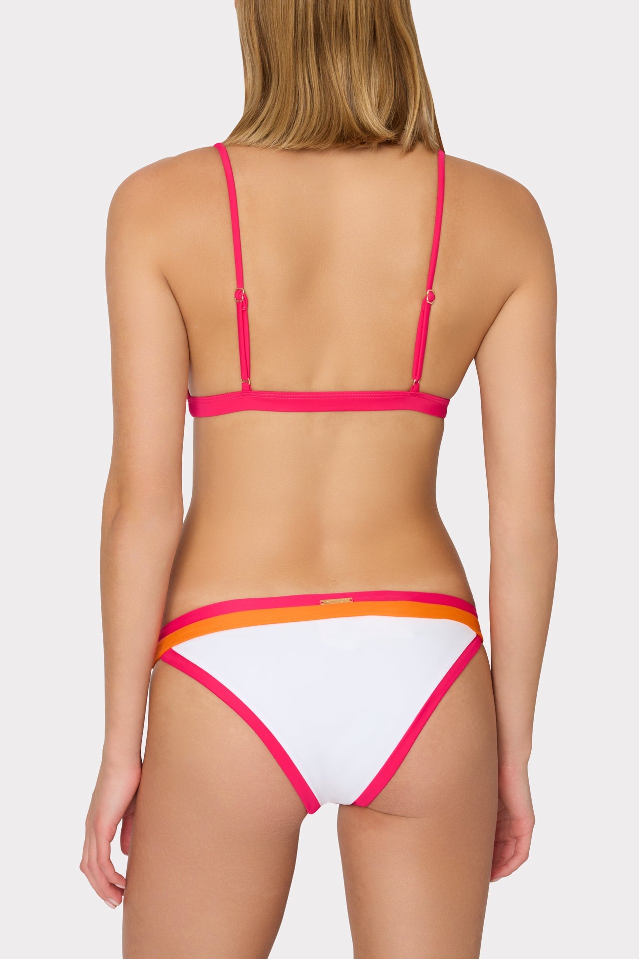 Positano Color Block Bikini Top Pink Multi | Milly Women