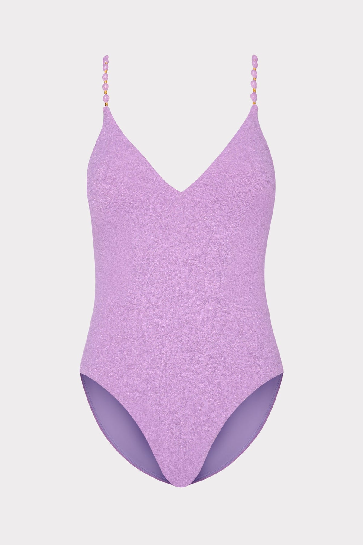 Cannes Beaded Strap One Piece Purple | Milly Women