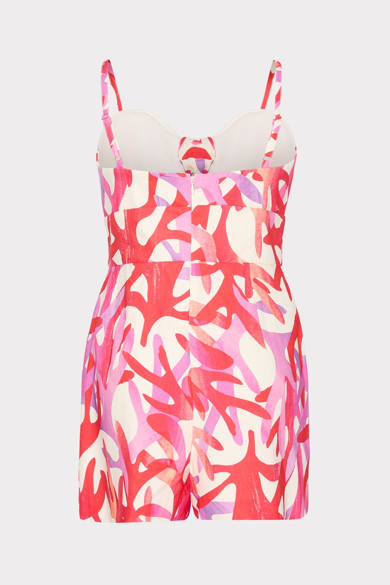 Anya Under The Sea Linen Romper Pink Multi | Milly Women