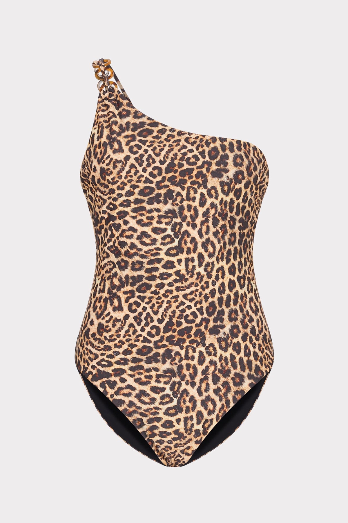 Leopard One Shoulder One Piece Multi | Milly Women