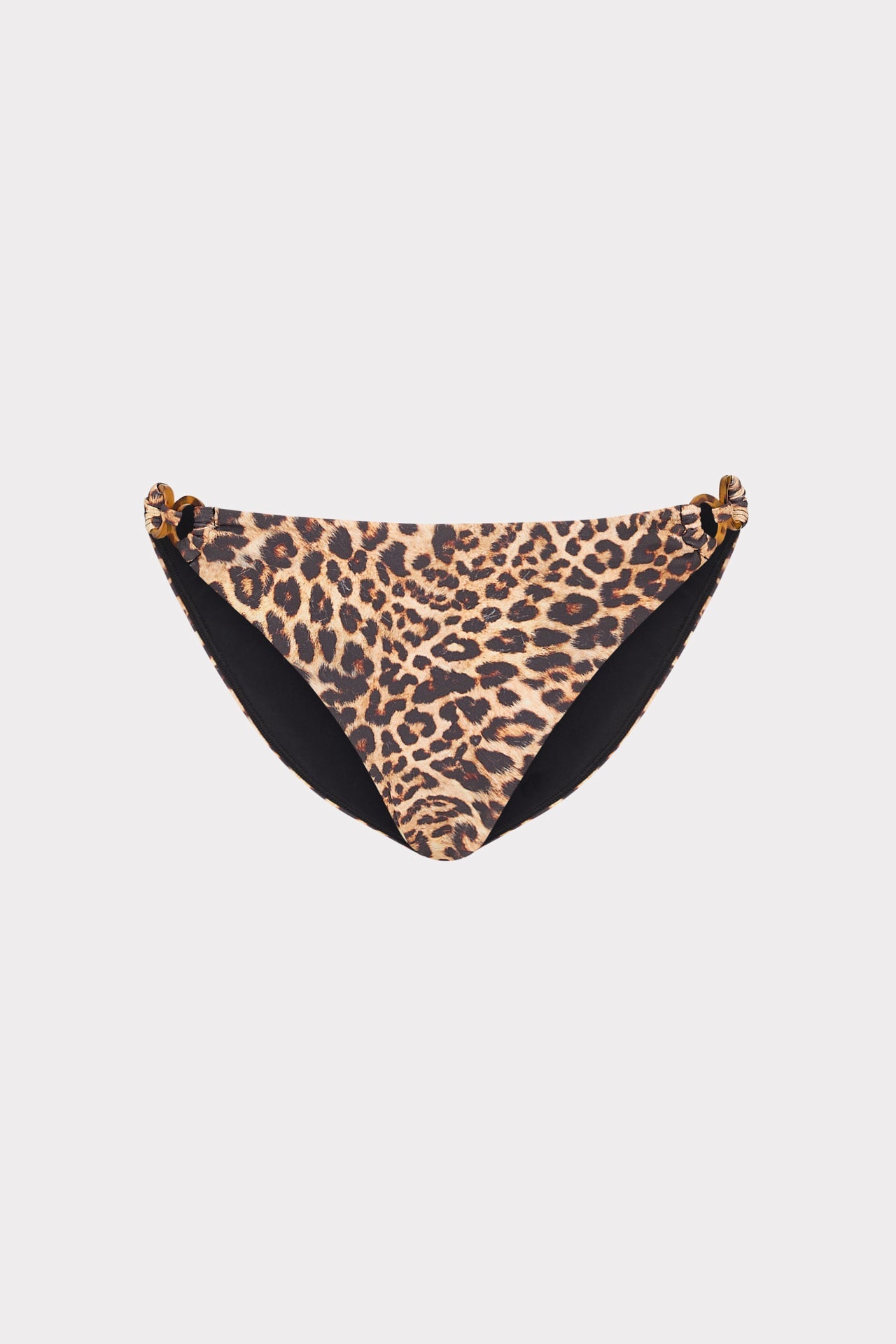 Niki Leopard O-Ring Bikini Bottom Multi | Milly Women