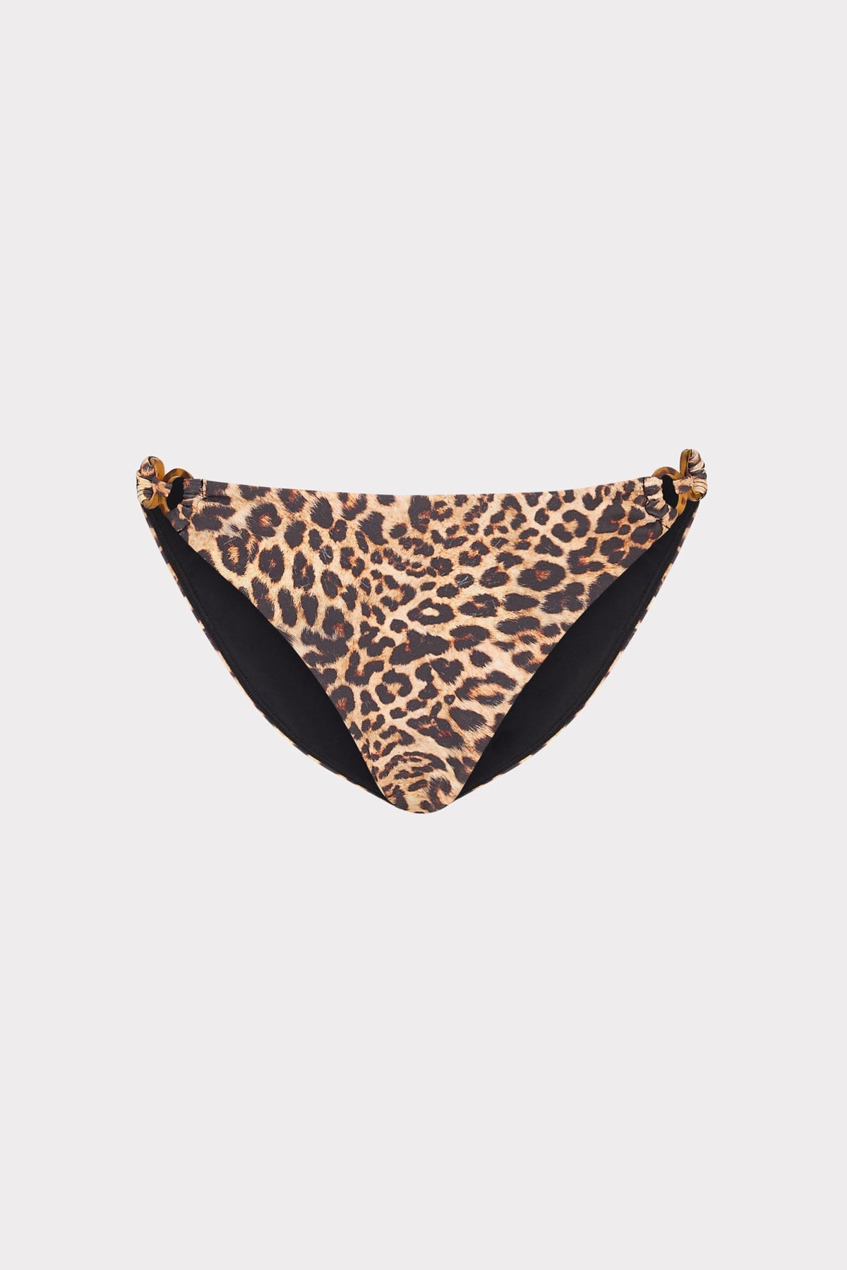 Niki Leopard O-Ring Bikini Bottom Multi | Milly Women