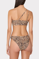 Niki Leopard O-Ring Bikini Bottom Multi | Milly Women