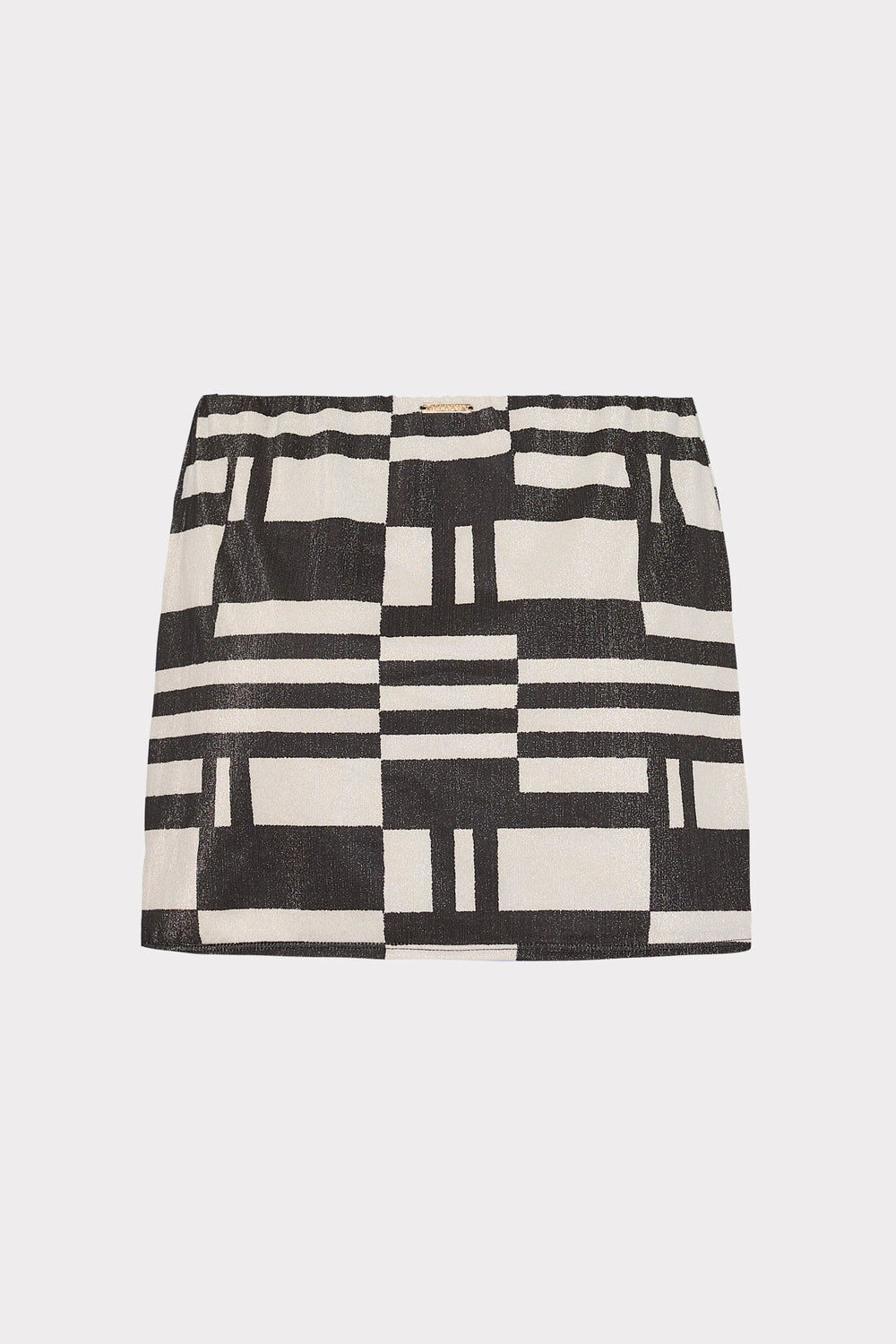 Jessie Barcelona Shimmer Puzzle Swim Skirt Ecru/Black | Milly Women
