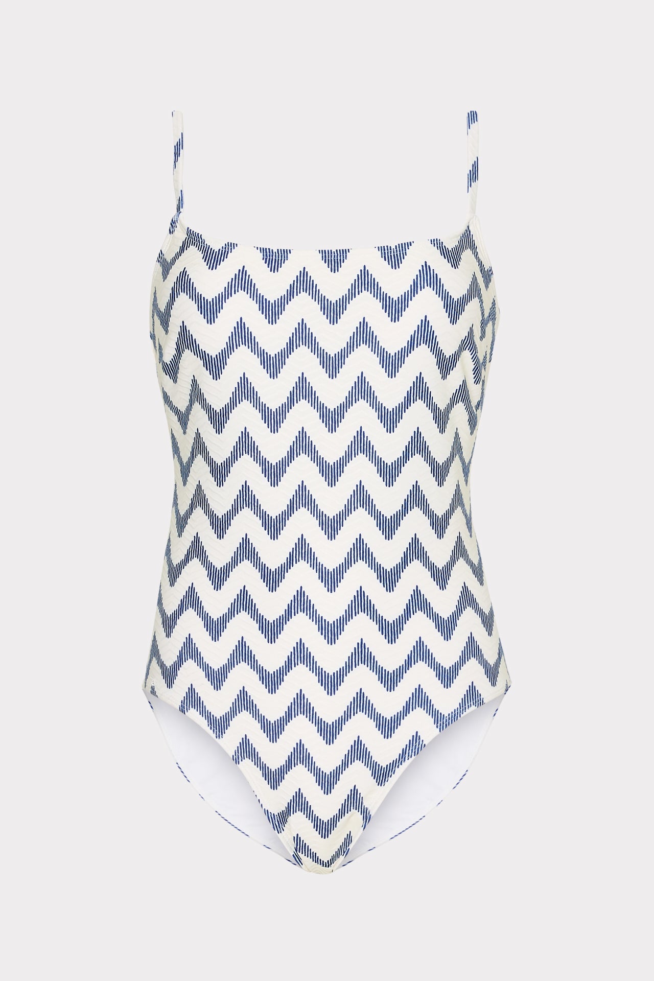 Grace Barcelona Chevron One Piece White/Blue | Milly Women