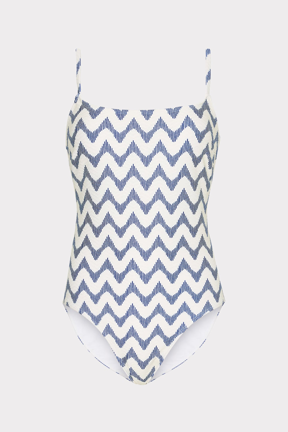 Grace Barcelona Chevron One Piece White/Blue | Milly Women