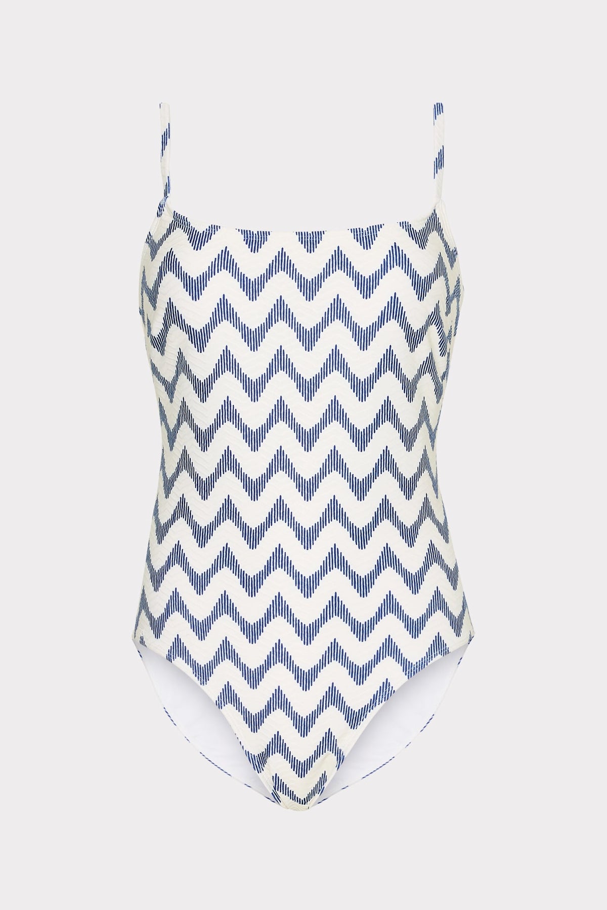 Grace Barcelona Chevron One Piece White/Blue | Milly Women