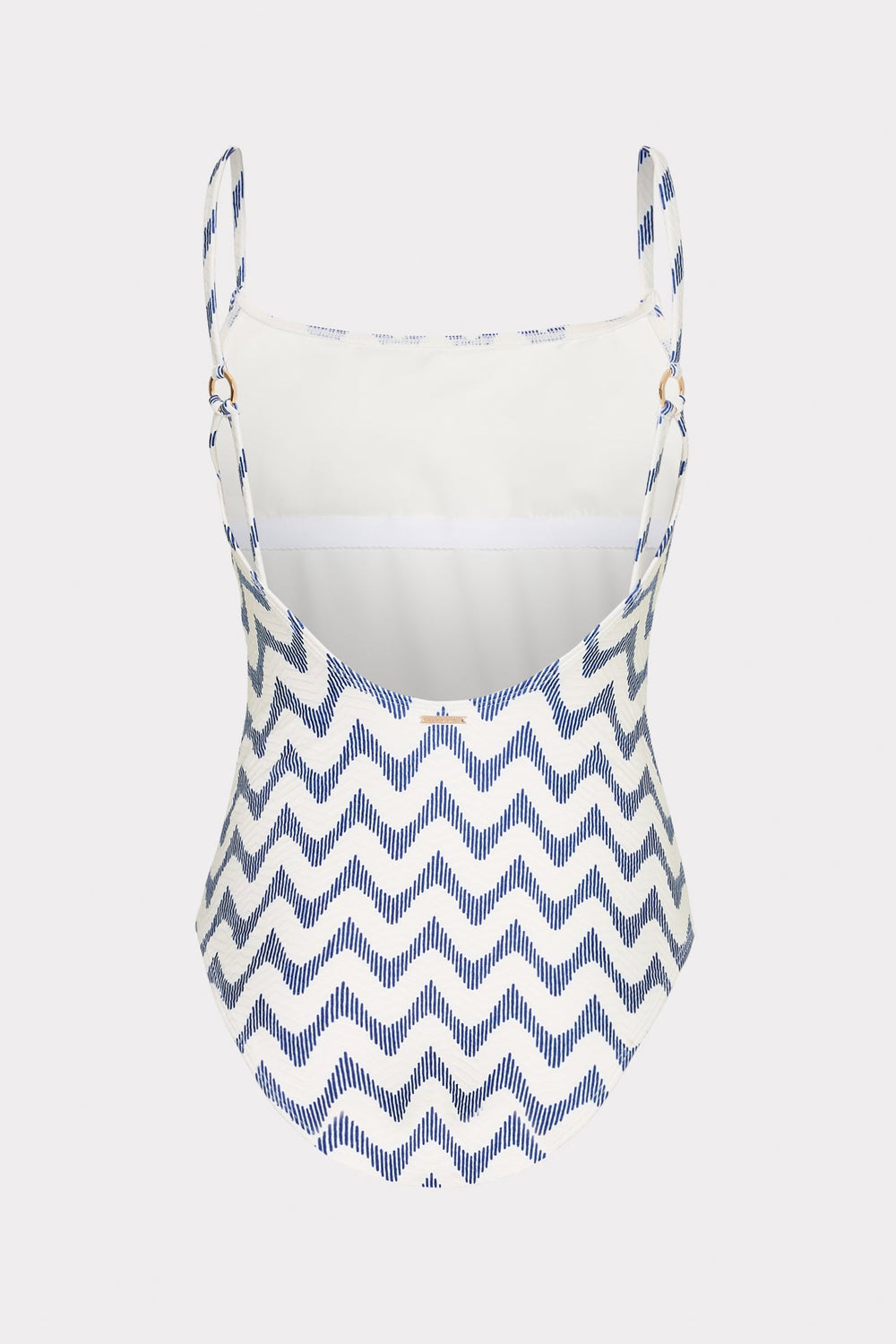Grace Barcelona Chevron One Piece White/Blue | Milly Women