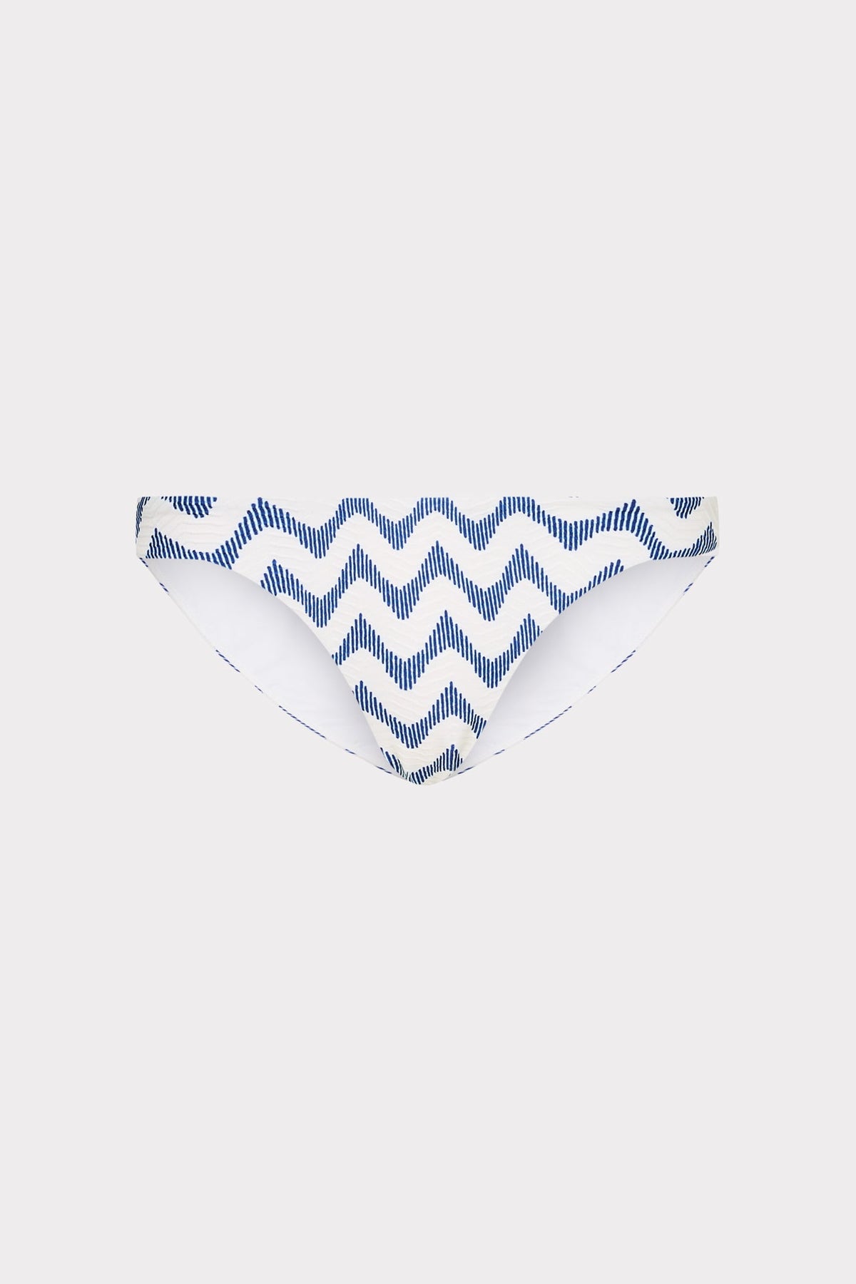 Margot Barcelona Chevron Bikini Bottom White/Blue | Milly Women