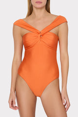 Betsy Bandeau One Piece Orange | Milly Women