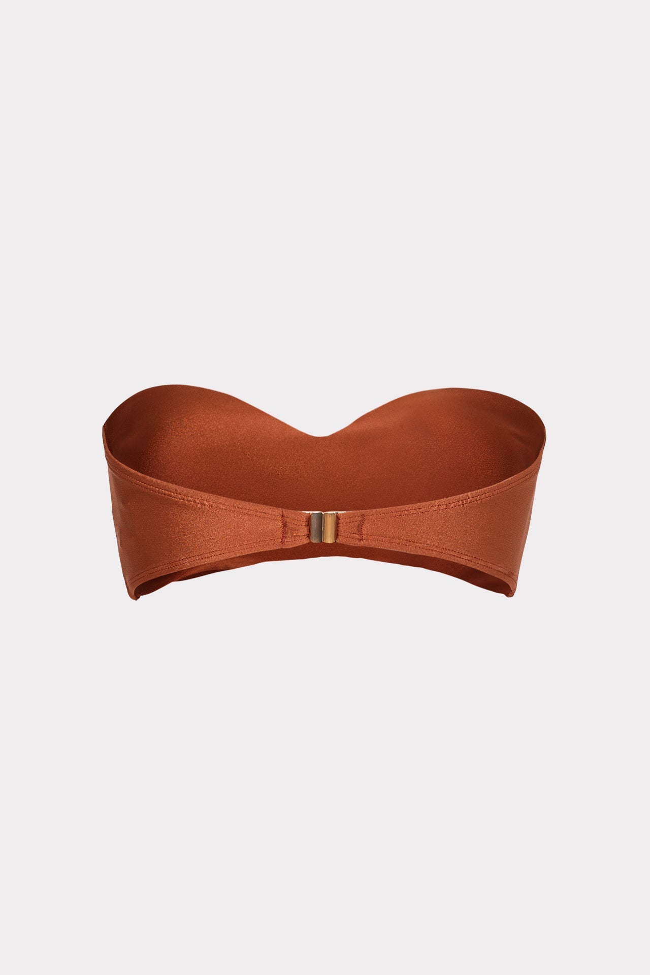 Soleil Gloss Twist Bandeau Top Copper | Milly Women