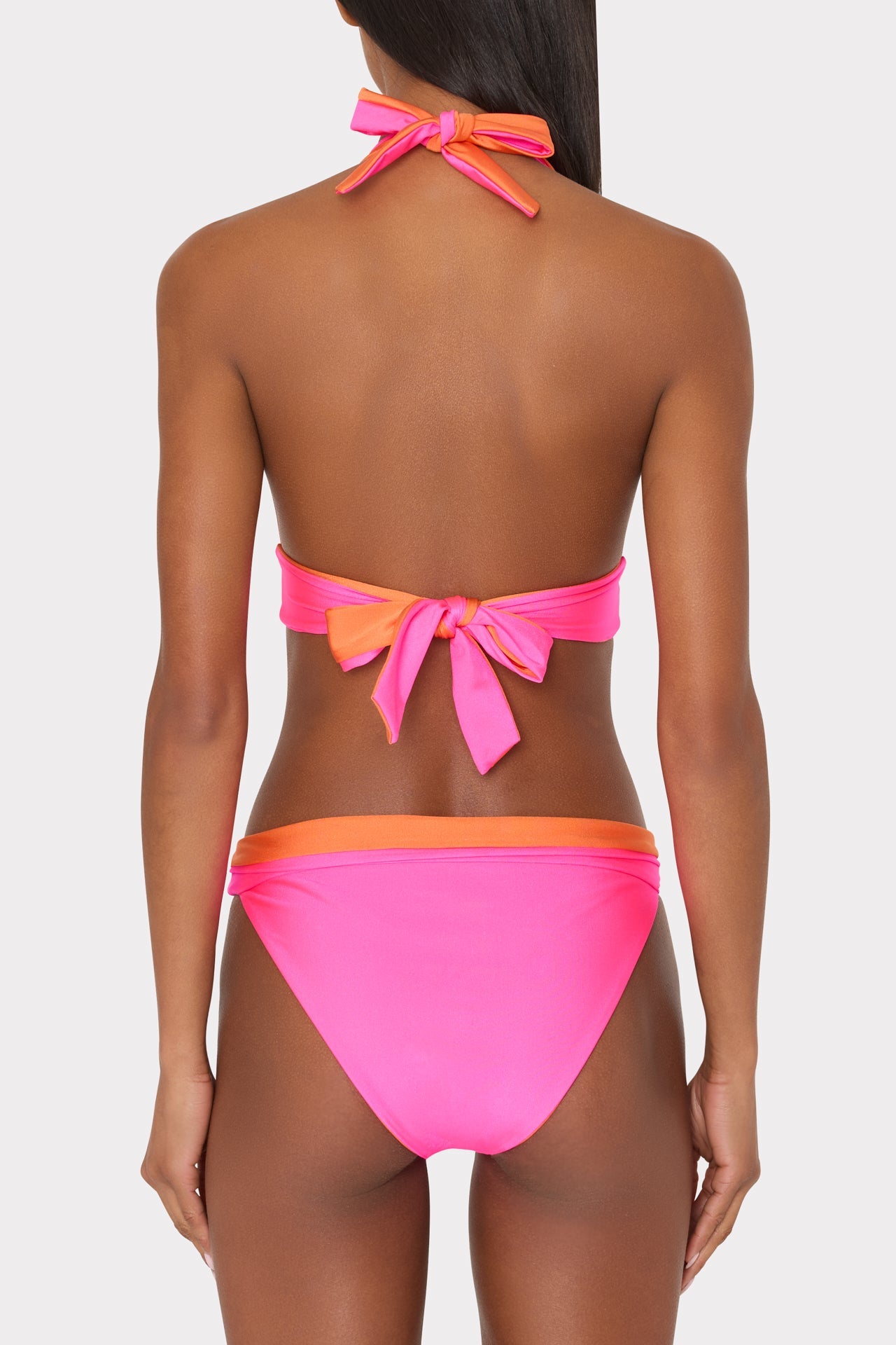 Scala Reversible Bikini Bottom Pink/Orange | Milly Women