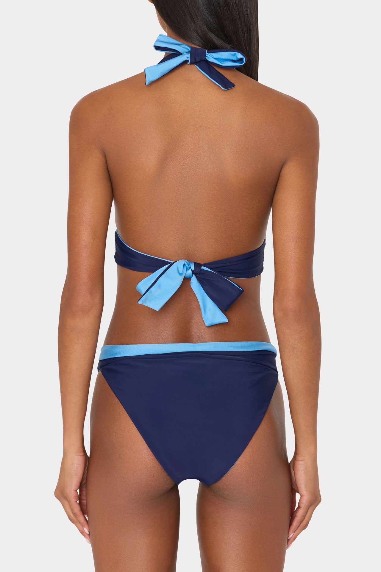Scala Reversible Bikini Bottom Mineral Blue/Navy | Milly Women