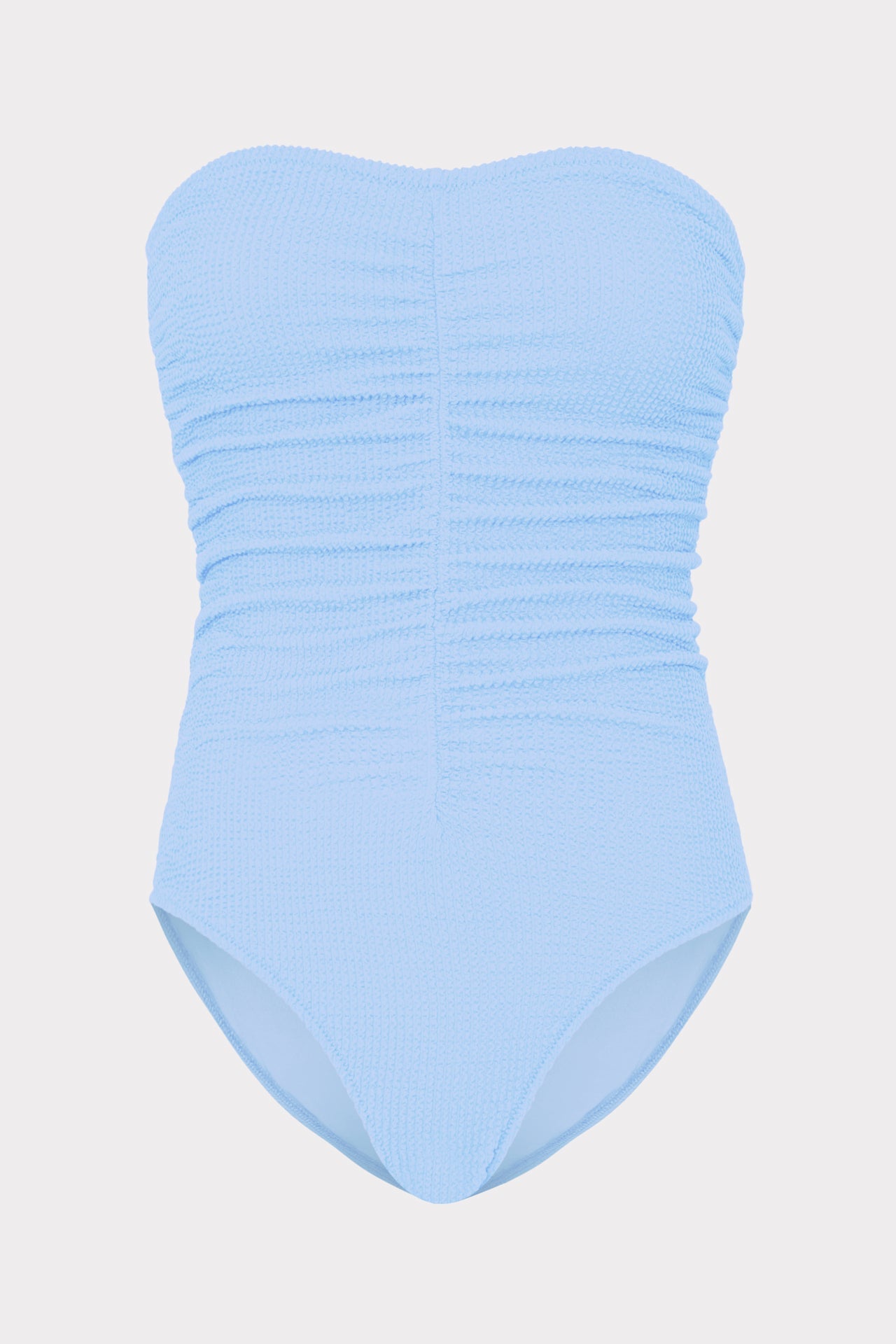 Textured Ruched One Piece Light Blue | Milly Women