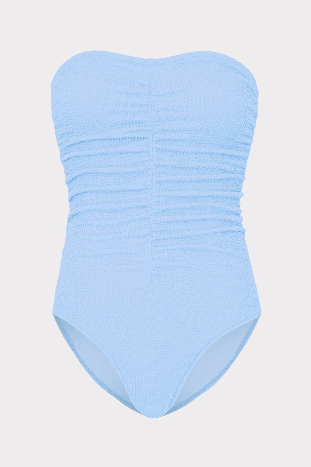 Textured Ruched One Piece Light Blue | Milly Women