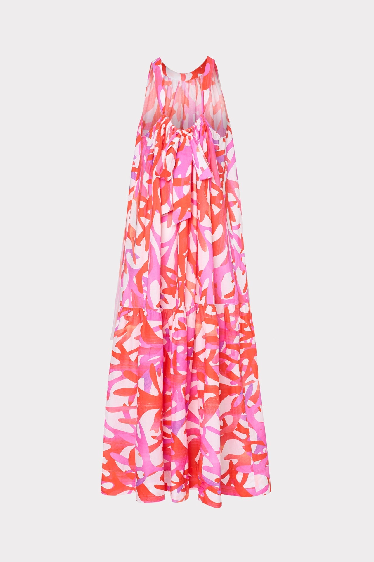 Under The Sea Halter Maxi Cover-Up Dress Pink Multi | Milly Women