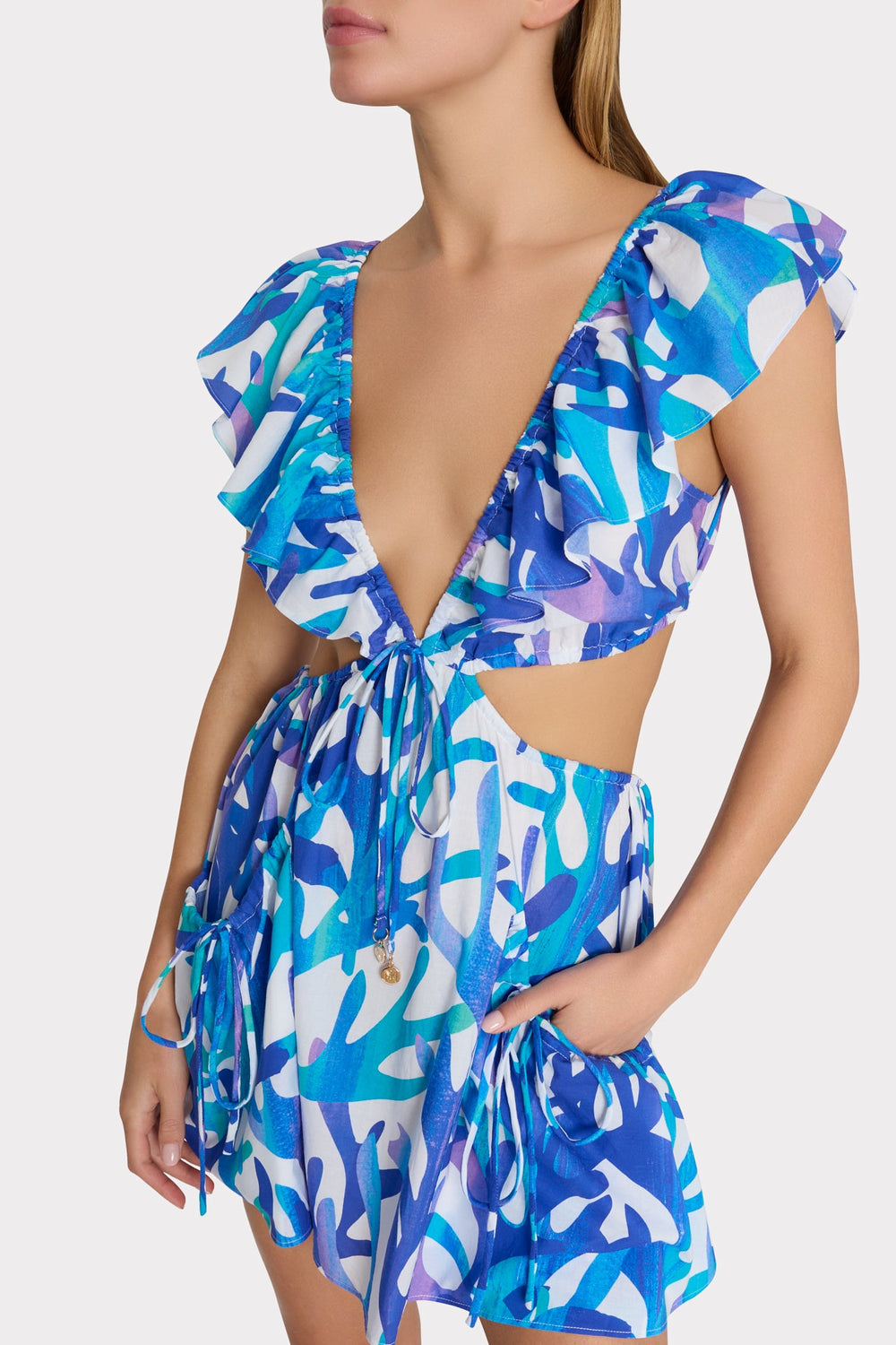 Delilah Under The Sea Cover-Up Dress Blue Multi | Milly Women