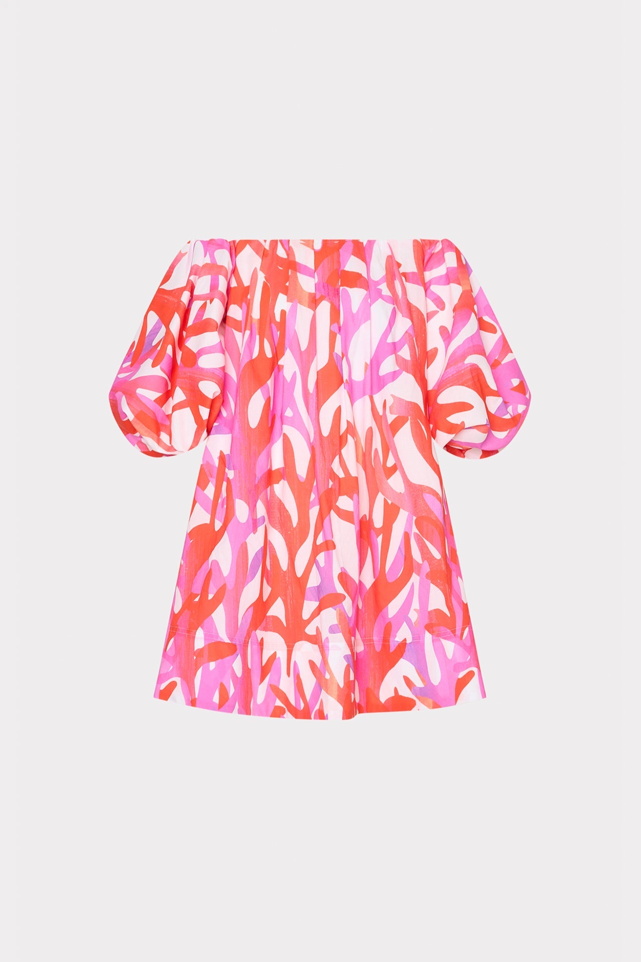 Jamie Under The Sea Off The Shoulder Mini Dress Pink Multi | Milly Women