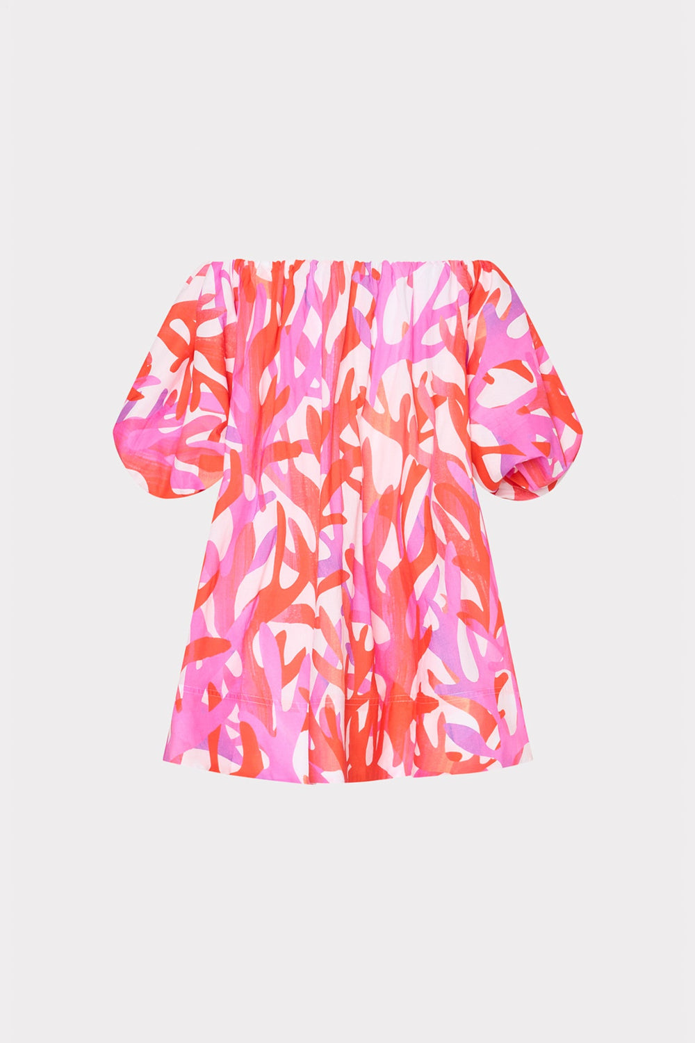 Jamie Under The Sea Off The Shoulder Mini Dress Pink Multi | Milly Women