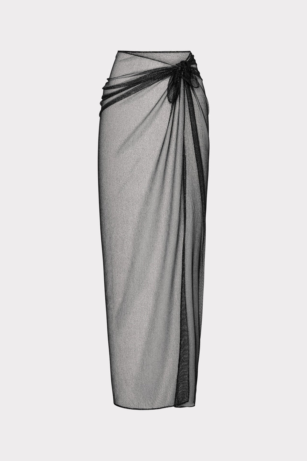 Metallic Mesh Sarong Black | Milly Women