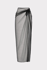 Metallic Mesh Sarong Black | Milly Women