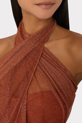 Metallic Mesh Sarong Copper | Milly Women