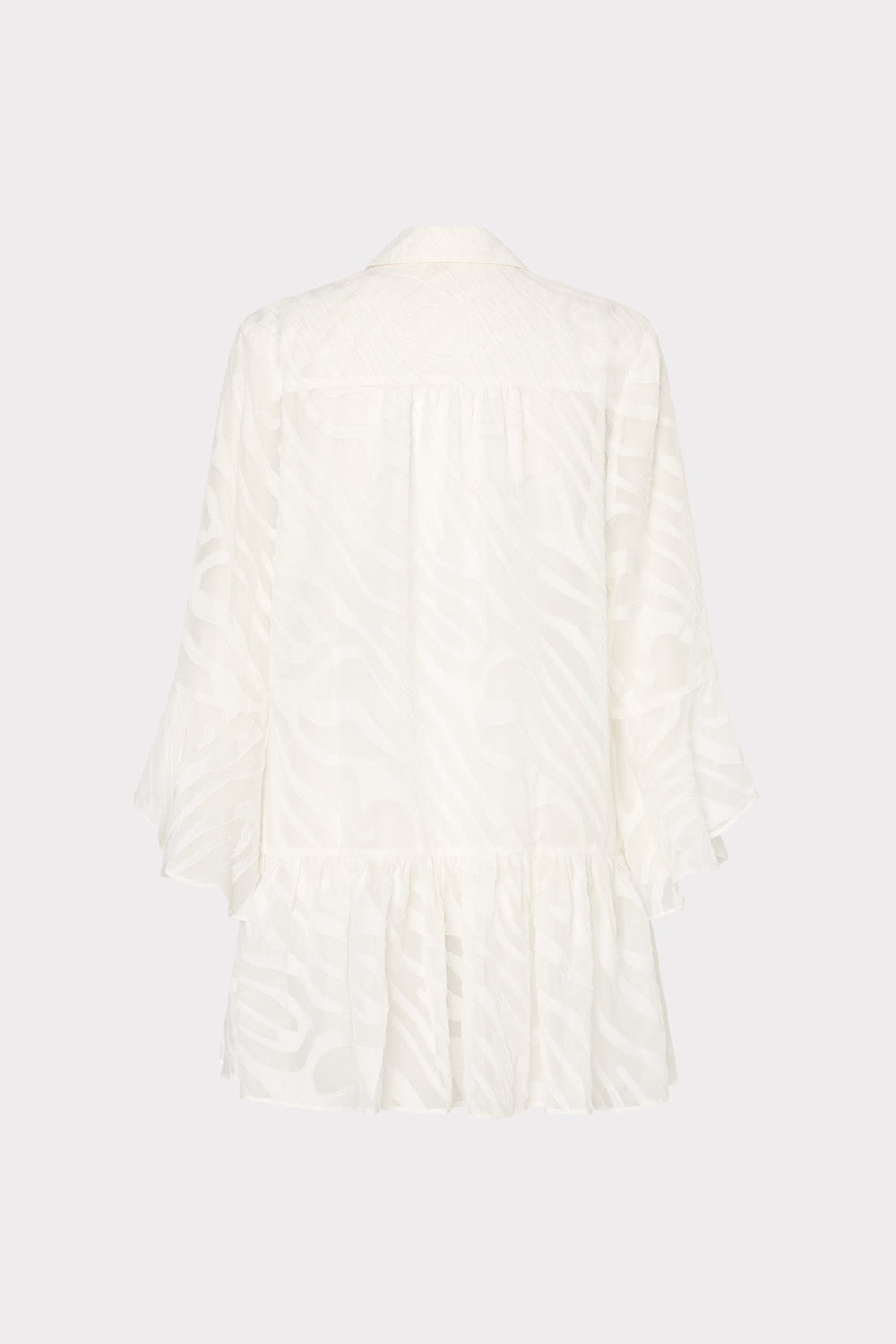 Vierra Zebra Burnout Cover-Up Dress White | Milly Women