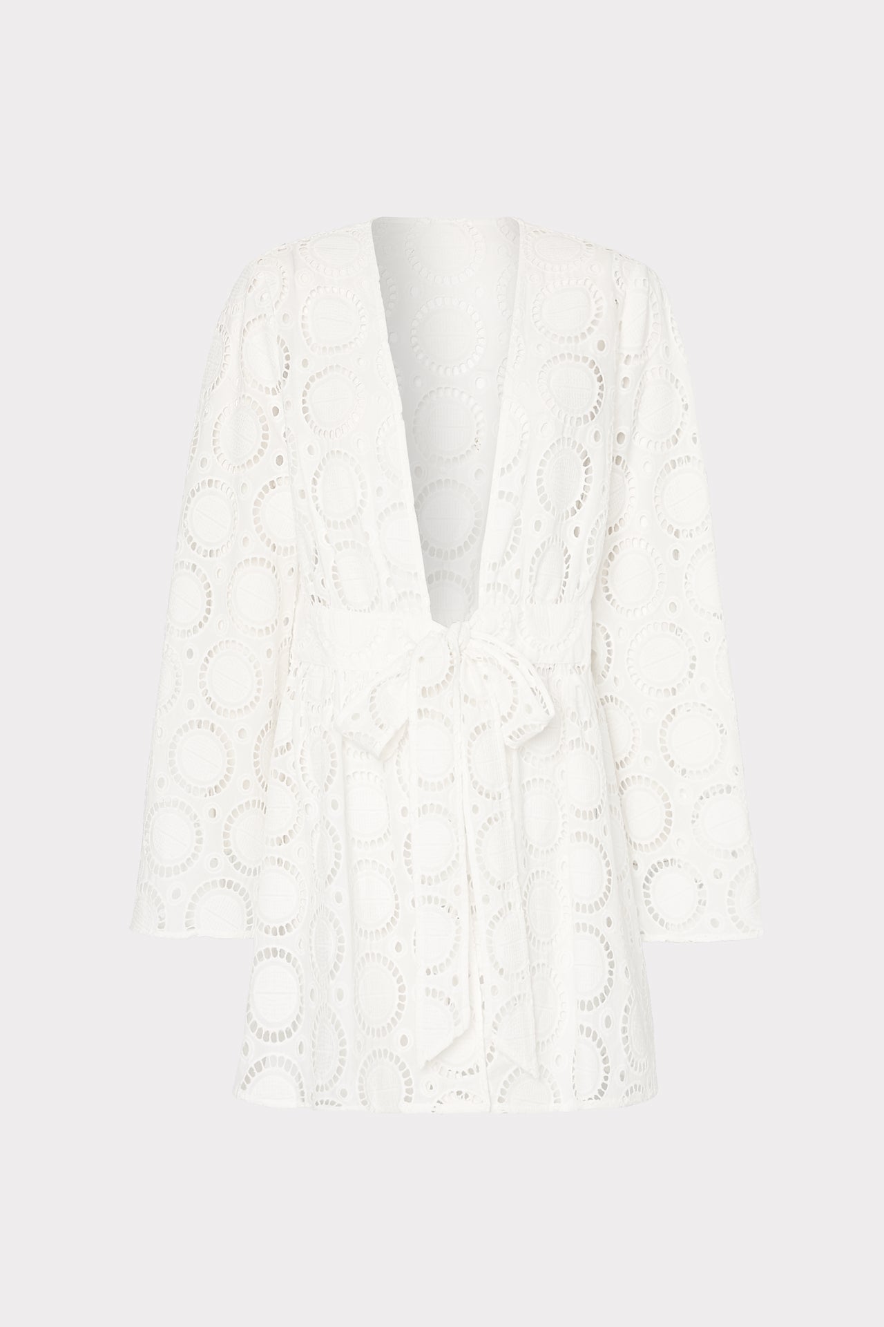 Jessie Geo Eyelet Cover-Up White | Milly Women