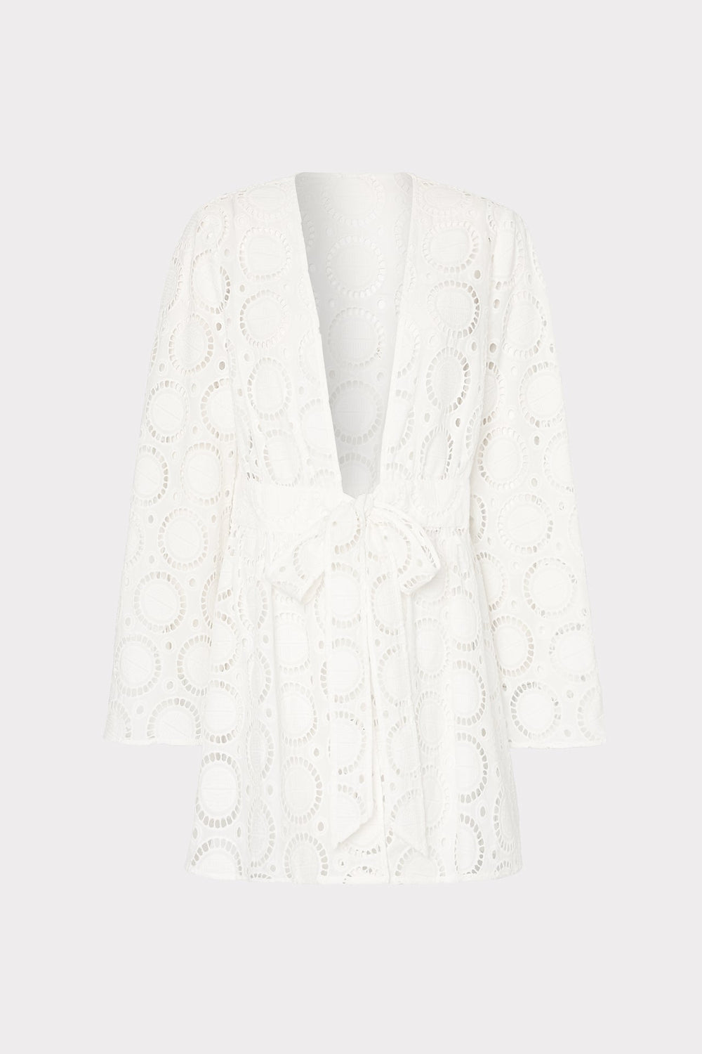 Jessie Geo Eyelet Cover-Up White | Milly Women