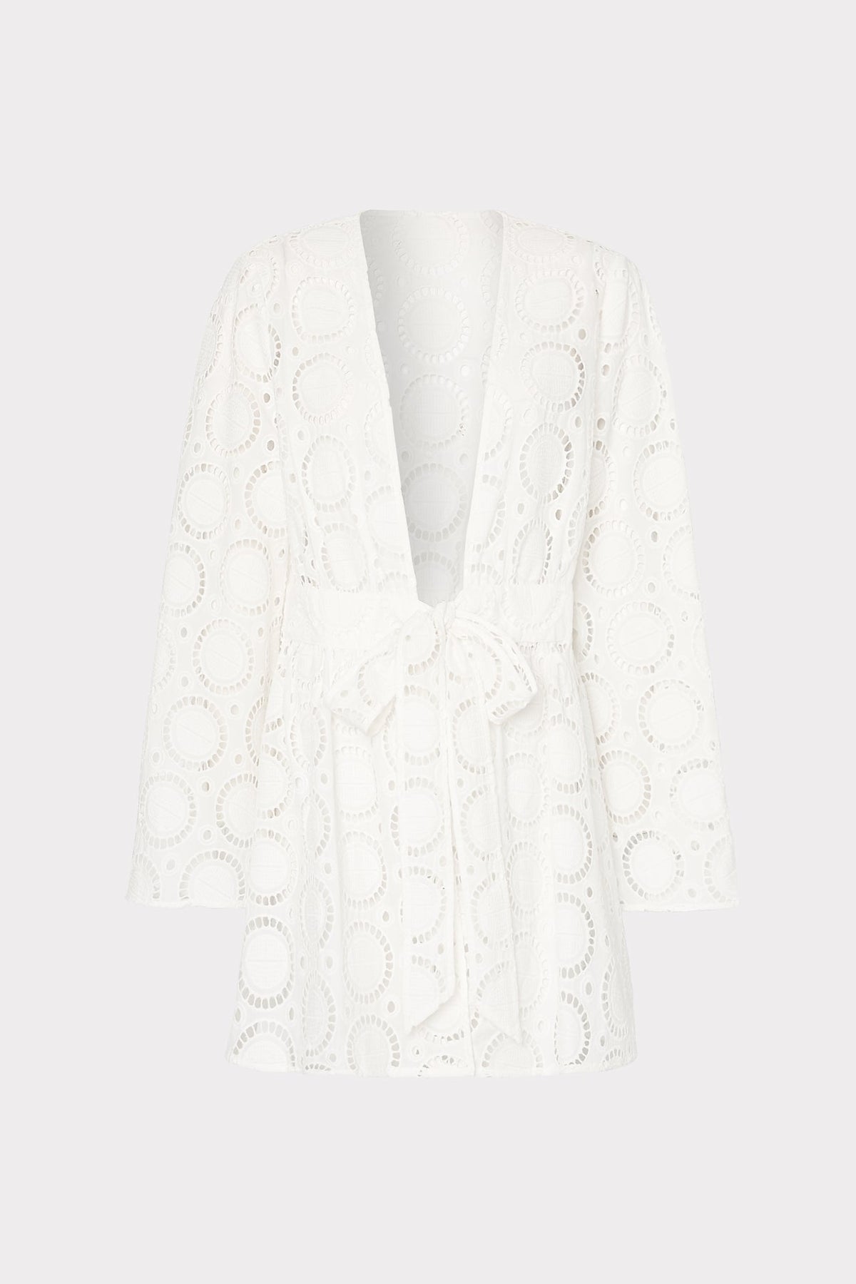 Jessie Geo Eyelet Cover-Up White | Milly Women