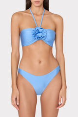 Margot Gloss Bikini Bottom Mineral Blue | Milly Women