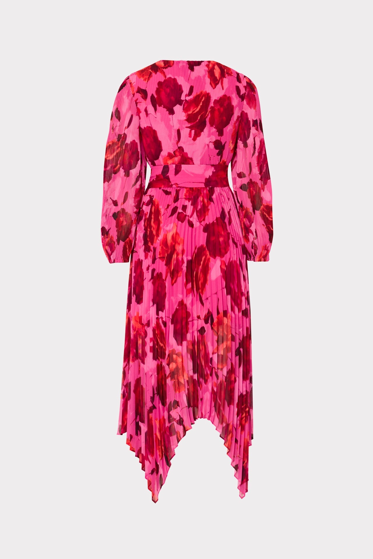 Liora Blurred Blossom Pleated Dress Pink Multi | Milly Women