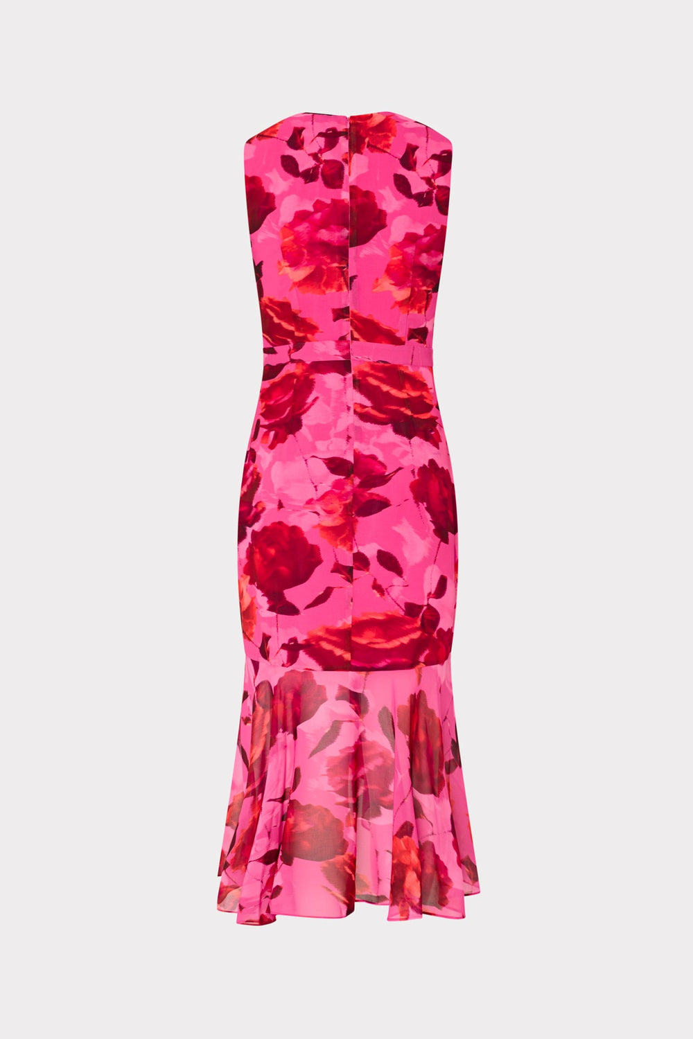 Nanci Blurred Blossom Ruffle Dress Pink Multi | Milly Women